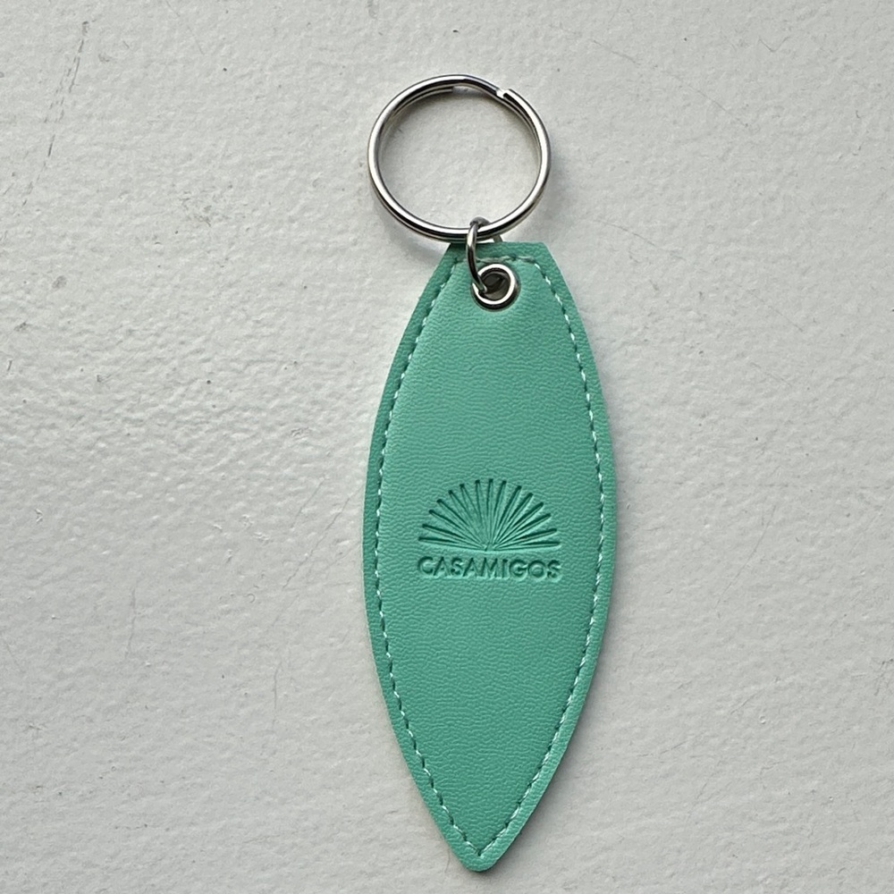 Casamigos Teal Leather-like  Keychain